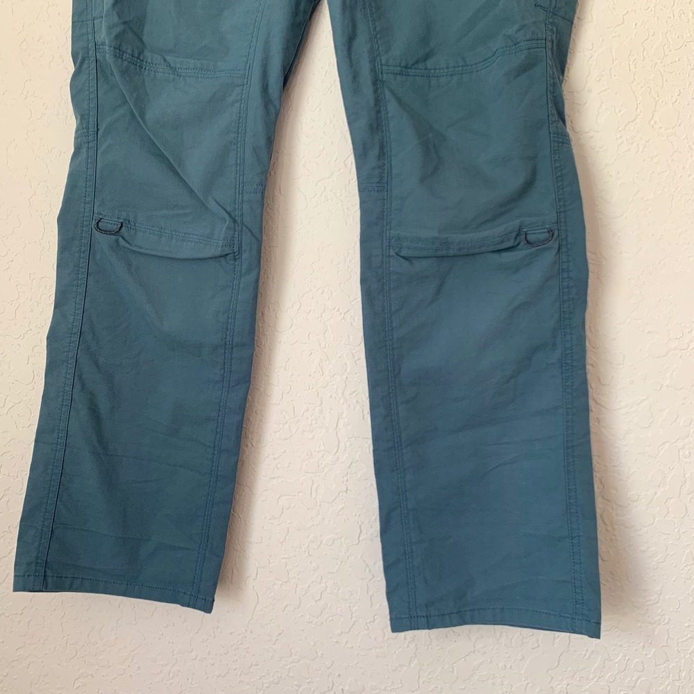 Kuhl Hiking Pants Women 4 Short Teal Blue Articulated Knee Gorpcore Outdoor - Picture 4 of 14
